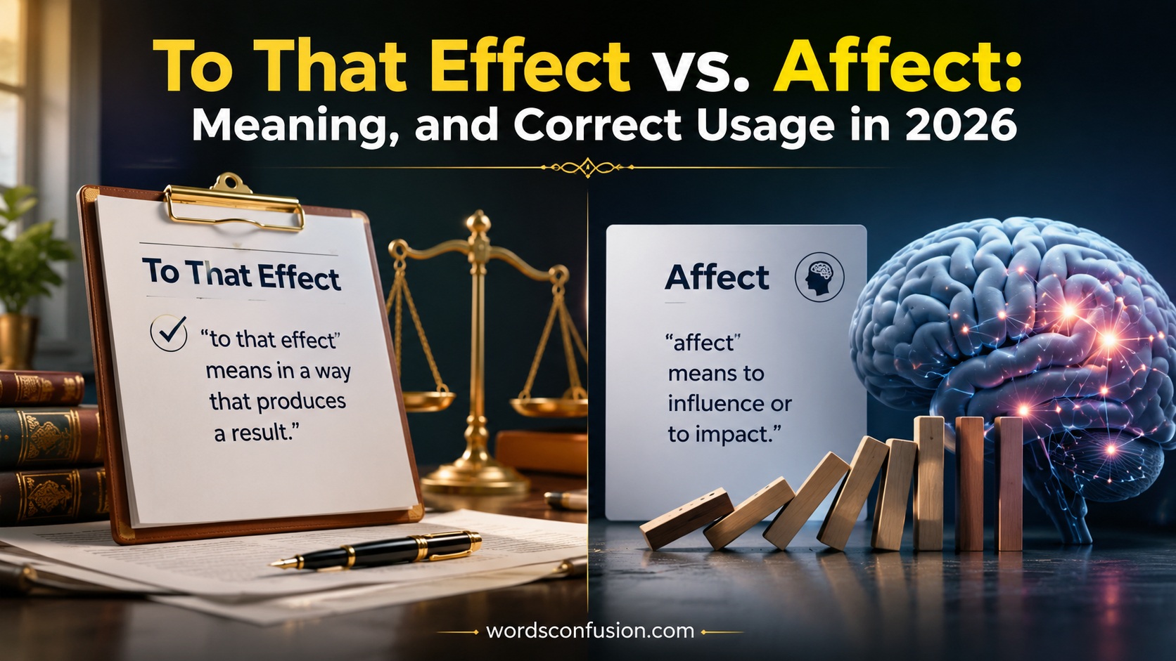 To That Effect vs. Affect