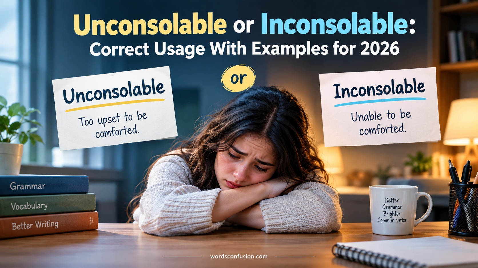 Unconsolable or Inconsolable