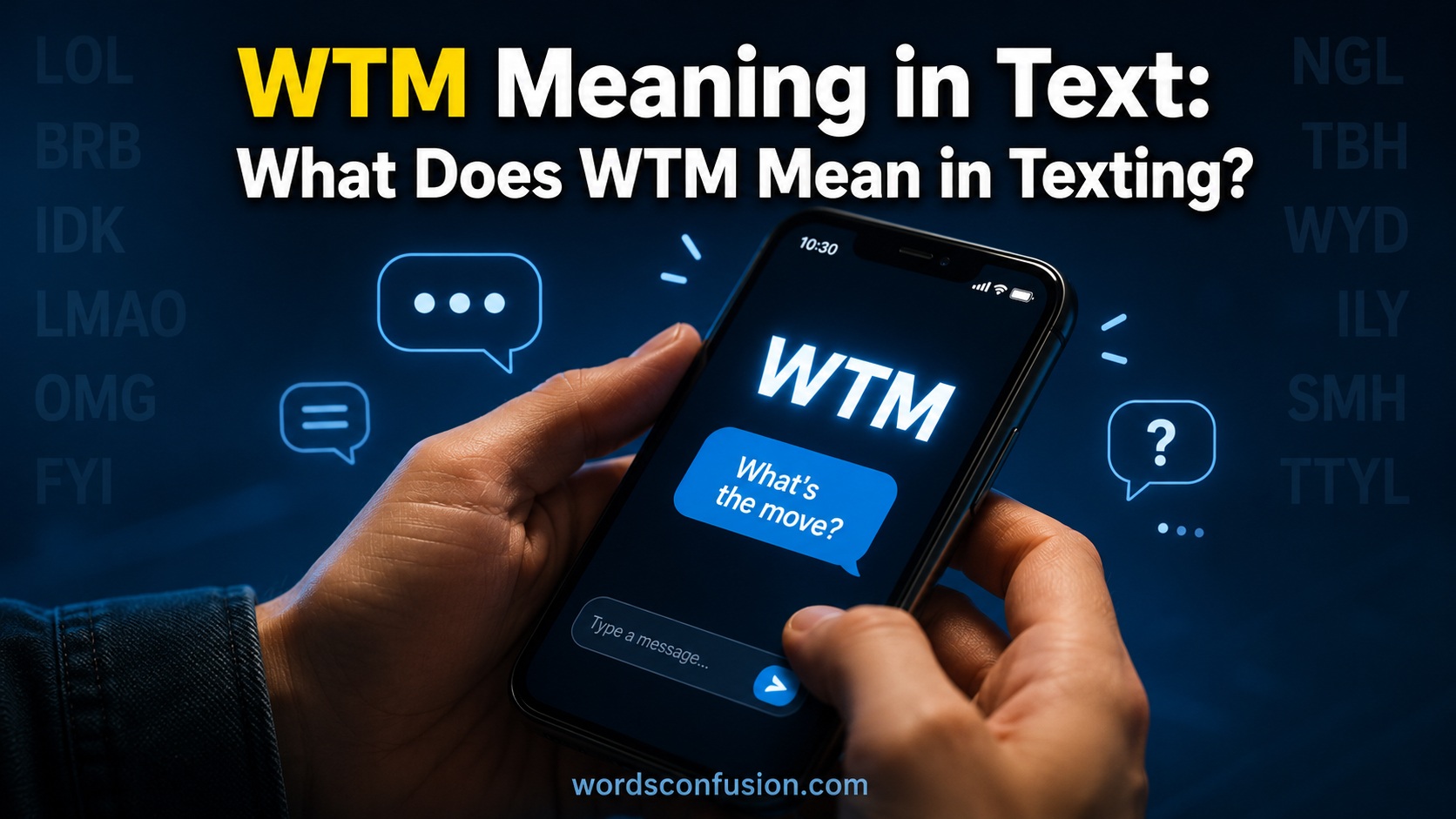 WTM Meaning in Text