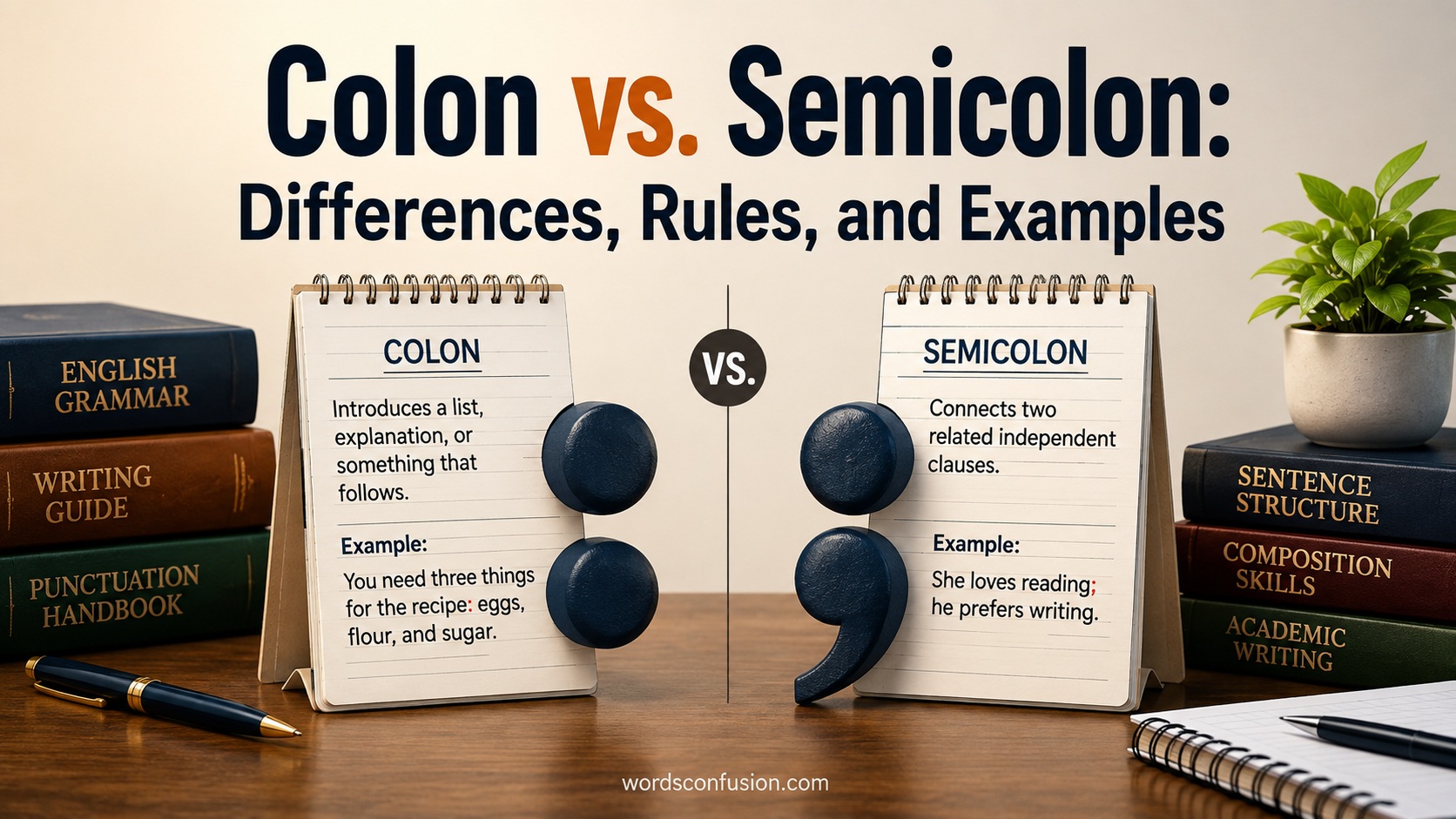 Colon vs. Semicolon